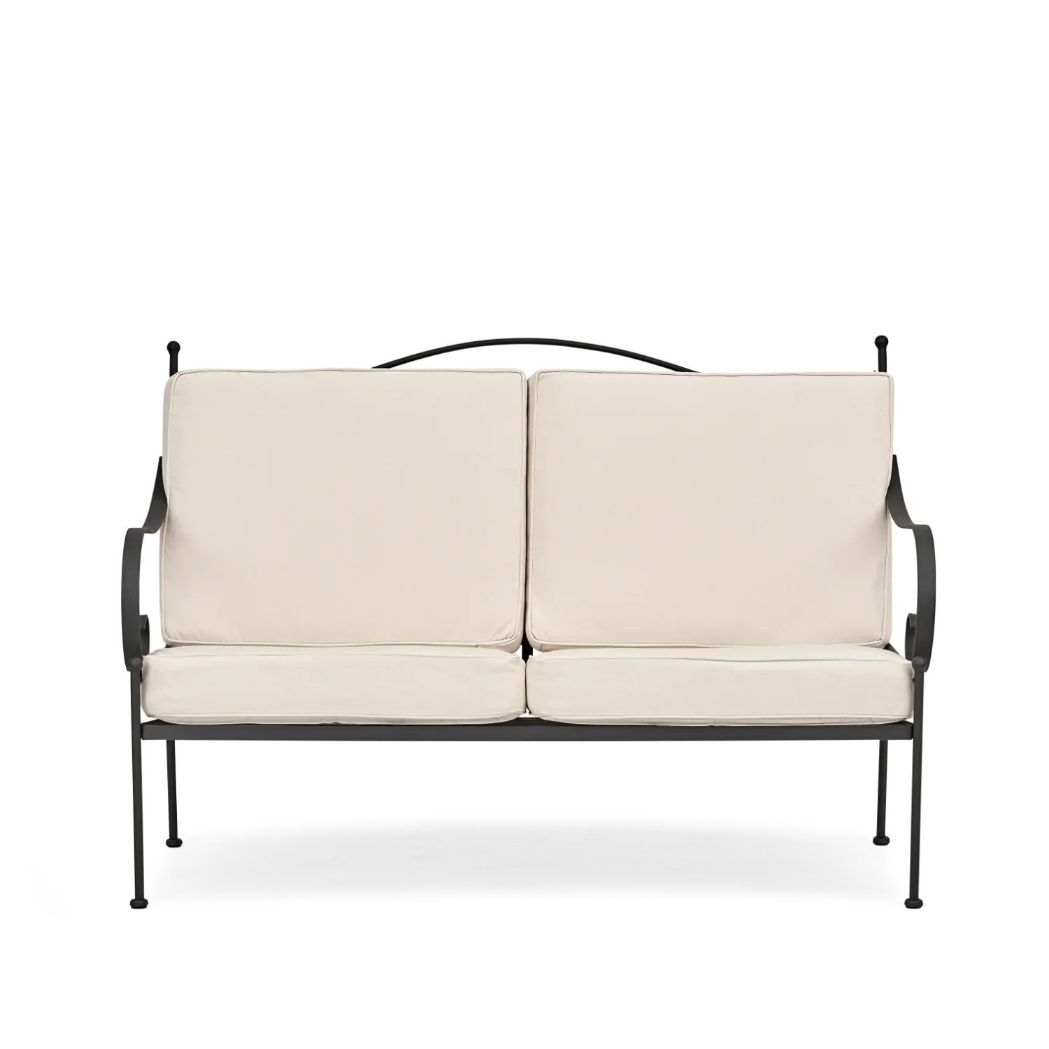 Neptune Seasonal_Garden_Outdoor sofas and relaxed chairs default Cheltenham 2 Seater Metal Garden Sofa, Natural