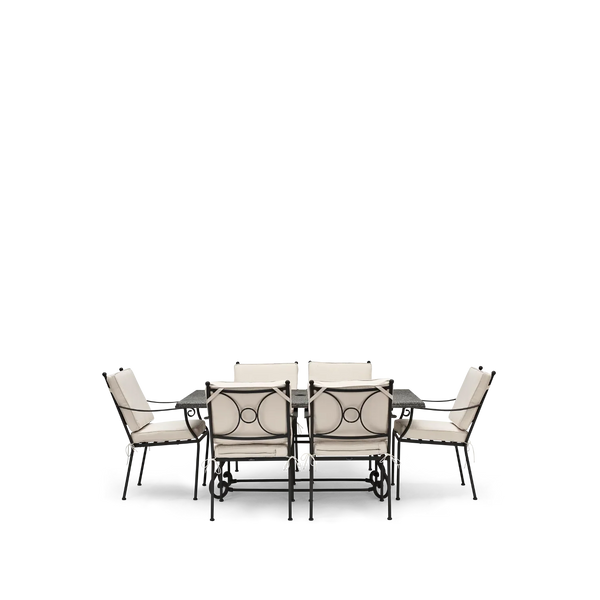 Neptune Seasonal_Garden_Outdoor sofas and relaxed chairs Cheltenham 6 Seater Metal Garden Dining Set