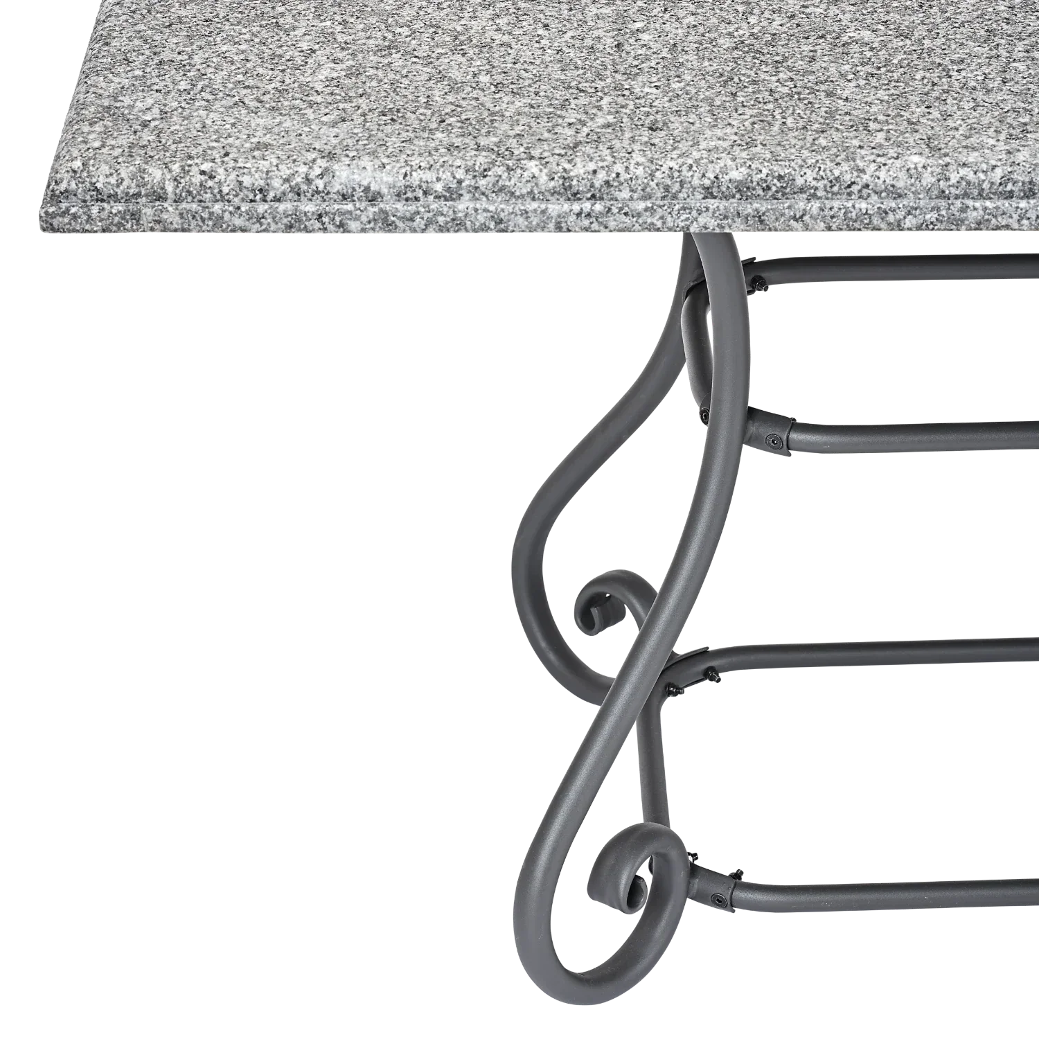 Neptune Seasonal_Garden_Outdoor dining tables default Cheltenham 6 Seater Metal Garden Dining Table with Granite Top