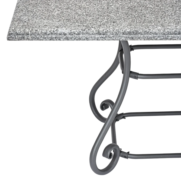 Neptune Seasonal_Garden_Outdoor tables default Renewed Cheltenham 6 Seater Metal Garden Dining Table with Granite Top
