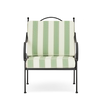 Neptune Seasonal_Garden_Outdoor sofas and relaxed chairs default Cheltenham Armchair Seat & Back Cushions, Green Stripe