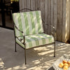 Neptune Seasonal_Garden_Outdoor sofas and relaxed chairs default Cheltenham Metal Garden Armchair, Green Stripe