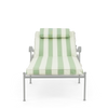 Neptune Seasonal_Garden_Outdoor loungers default Cheltenham Sunlounger Cushion, Green Stripe