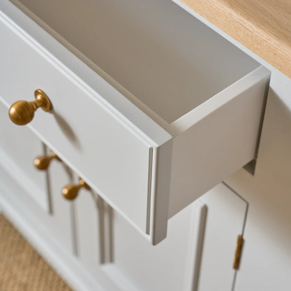 Chichester 5ft Glazed Dresser, Painted