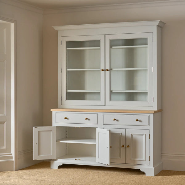 Chichester 5ft Glazed Dresser, Painted