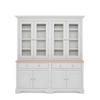 Chichester 6ft Glazed Dresser, Shingle