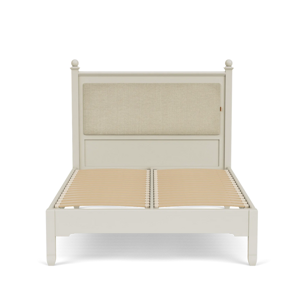Chichester Double Bed with Upholstered Headboard, Painted