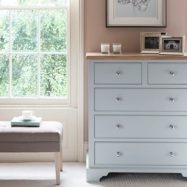 Neptune Furniture_Bedroom furniture_Bedroom casegoods 0 paint service Chichester Tall Chest of Drawers, Painted