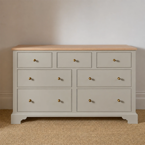 Chichester Wide Chest of Drawers, Shingle