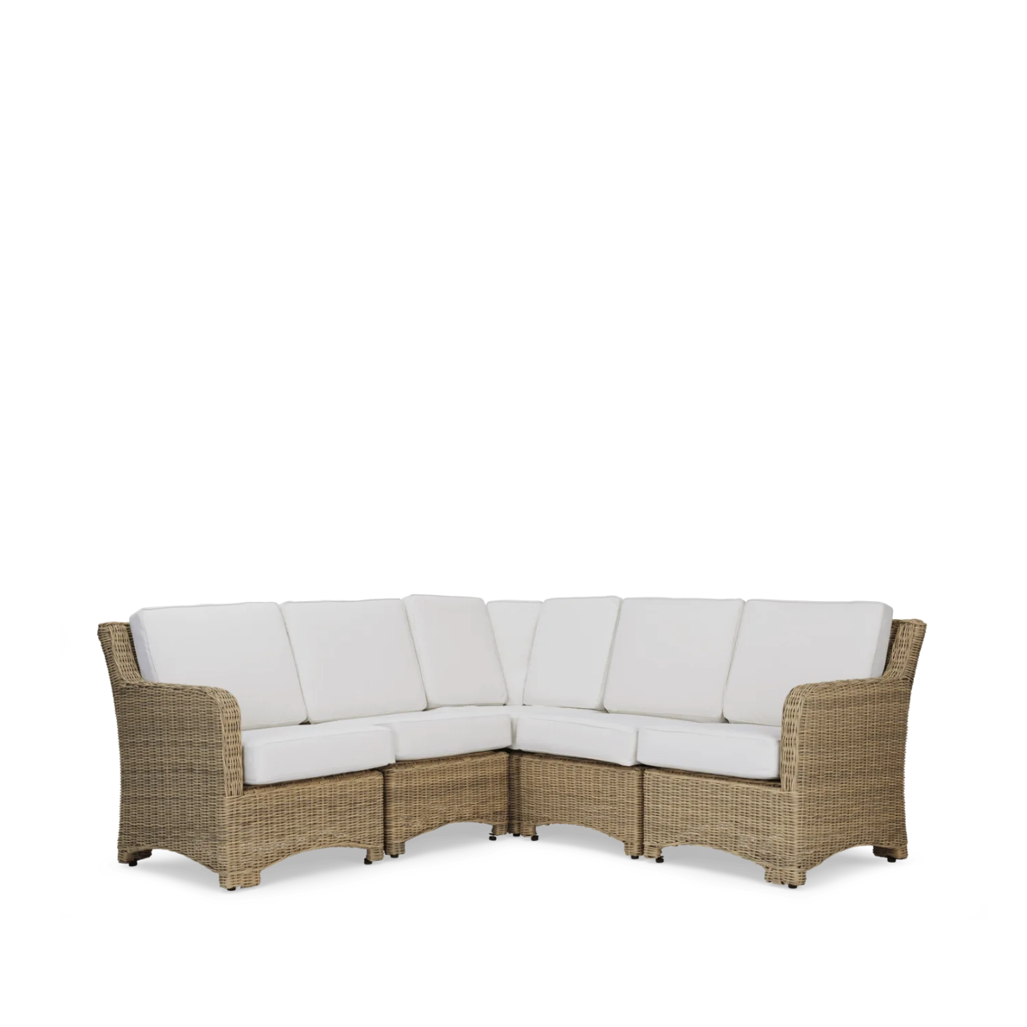 Neptune Seasonal_Garden_Outdoor sofas and relaxed chairs default Compton 5 Seater Wicker Modular Garden Corner Sofa