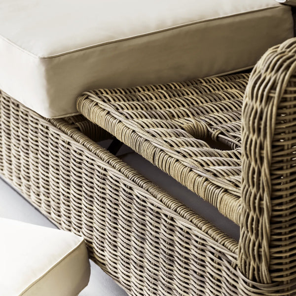 Neptune Seasonal_Garden_Outdoor sofas and relaxed chairs default Compton 5 Seater Wicker Garden Sofa & Armchair Set with Coffee Table