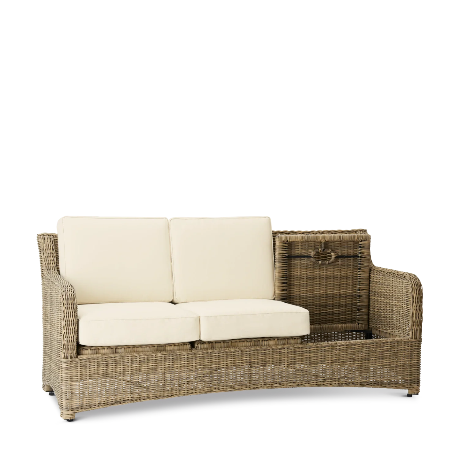 Neptune Seasonal_Garden_Outdoor sofas and relaxed chairs default Compton 5 Seater Wicker Garden Sofa & Armchair Set with Coffee Table