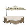 Neptune Seasonal_Garden_Outdoor coffee and side table default Compton 5 Seater Wicker Modular Garden Corner Sofa Set with Coffee Table & Parasol