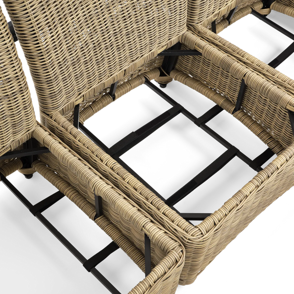 Neptune Seasonal_Garden_Outdoor sofas and relaxed chairs default Compton 8 Seater Modular Wicker Garden Corner Sofa Set with Coffee Table