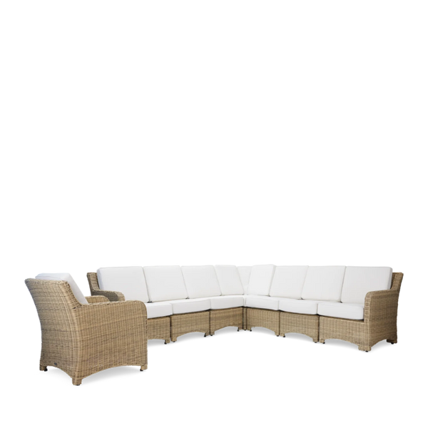 Neptune Seasonal_Garden_Outdoor sofas and relaxed chairs default Compton 8 Seater Modular Wicker Garden Corner Sofa