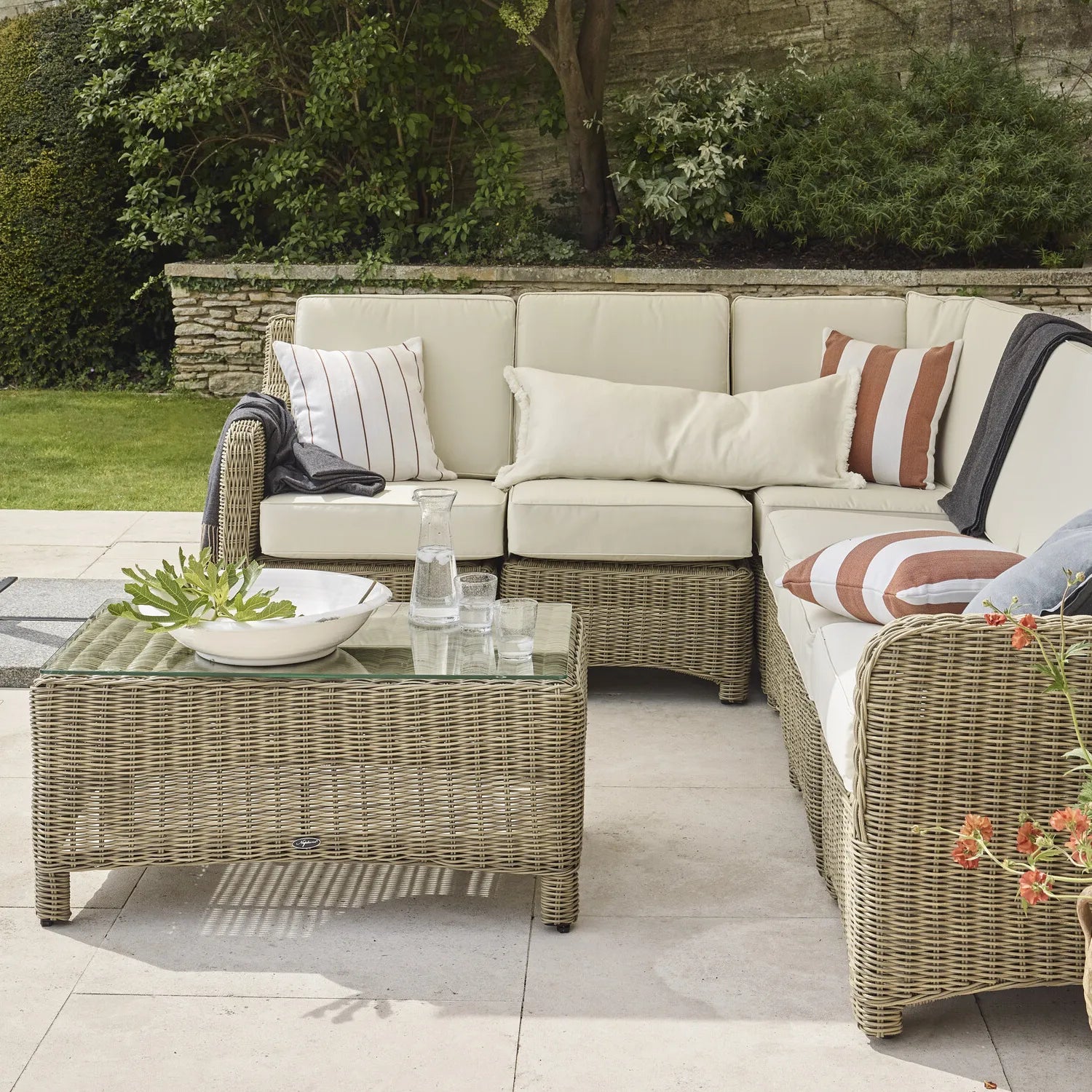 Neptune Seasonal_Garden_Outdoor coffee and side table default Compton Wicker Garden Coffee Table