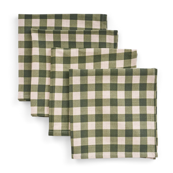 Neptune Accessories_Tabletop_Table linens default Cora Check Napkins, Set of 4