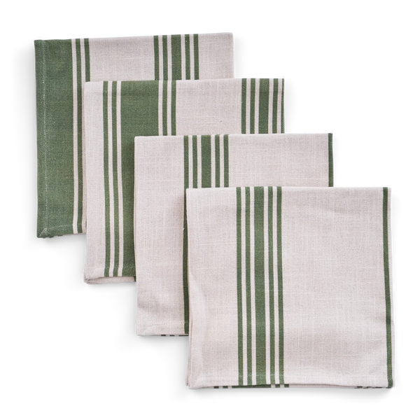 Neptune Accessories_Tabletop_Table linens default Cora Stripe Napkins, Set of 4