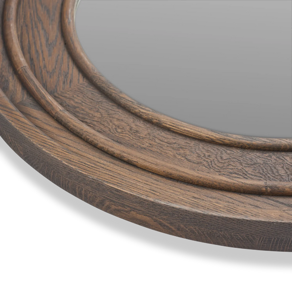 Neptune Accessories_Living accessories_Mirrors default Edinburgh Large Round Mirror, Darkened Oak