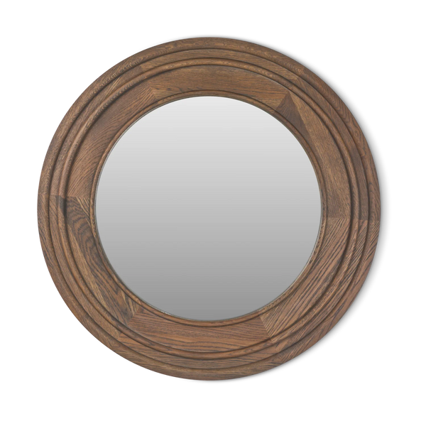 Neptune Accessories_Living accessories_Mirrors default Edinburgh Large Round Mirror, Darkened Oak