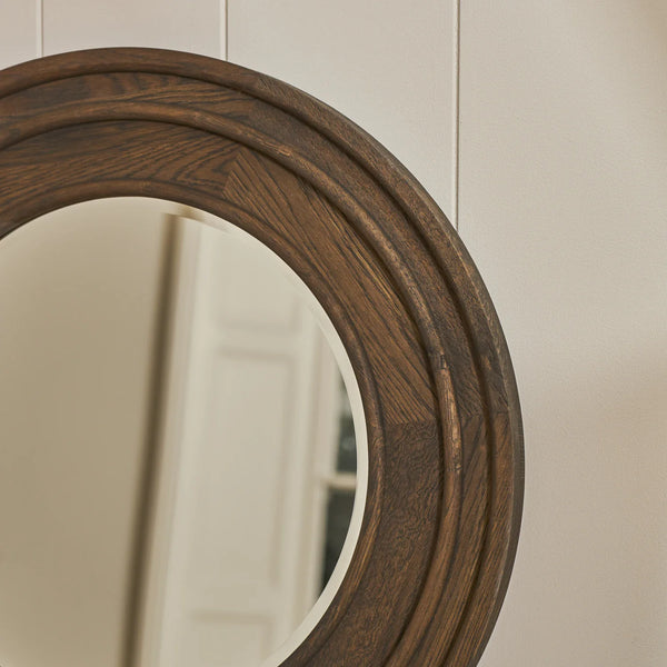 Neptune Accessories_Living accessories_Mirrors default Edinburgh Large Round Mirror, Darkened Oak