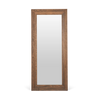 Edinburgh Floor Length Rectangular Mirror - Darkened Oak