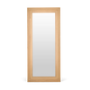 solid wood floor length mirror in vintage oak