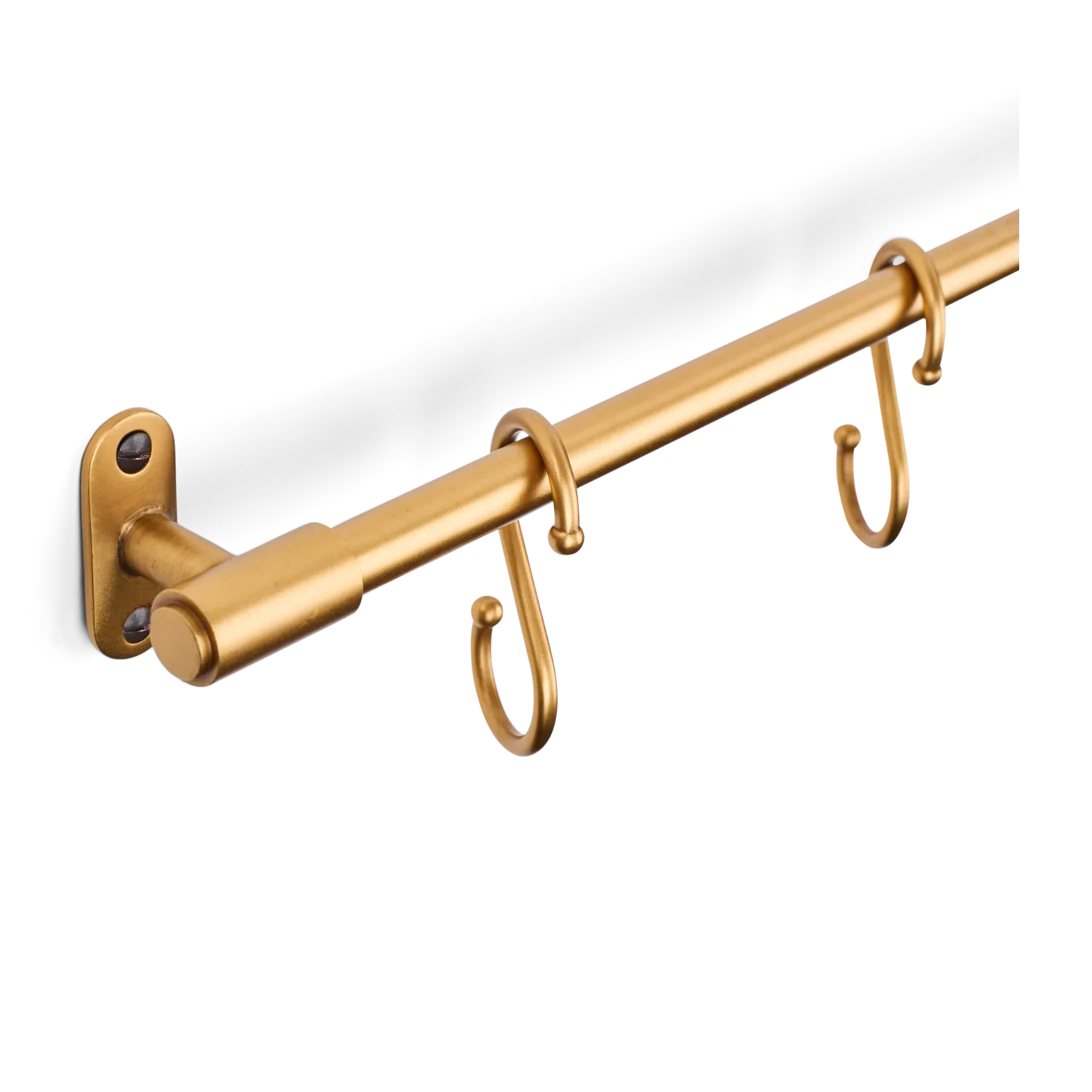 Neptune Furniture_Hardware_Handles & hardware default Ellington Hanging Rail & S Hooks, Brass
