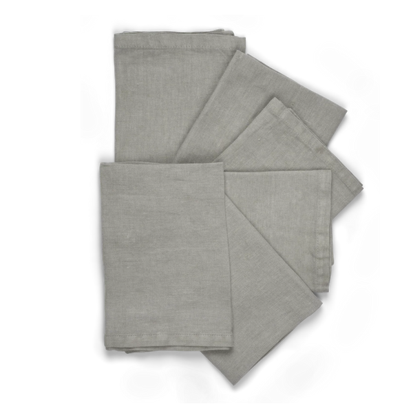 Neptune Accessories_Tabletop_Table linens default Emily Linen Mist Napkins, set of 6