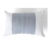 Neptune Decorating_Textiles_Cushions default Evie Geometric Outdoor Bolster Cushion, Flax Blue