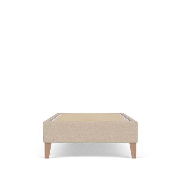 Neptune Beds default Francis Single Bed Base, Signature Linen Calico - Natural Oak Legs