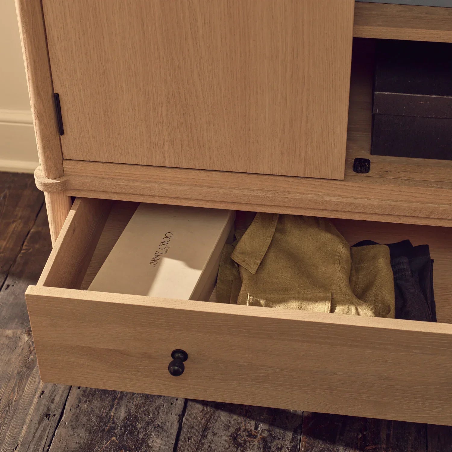 Neptune Furniture_Bedroom furniture_Bedroom casegoods default Frome Double Oak Wardrobe, 103cm