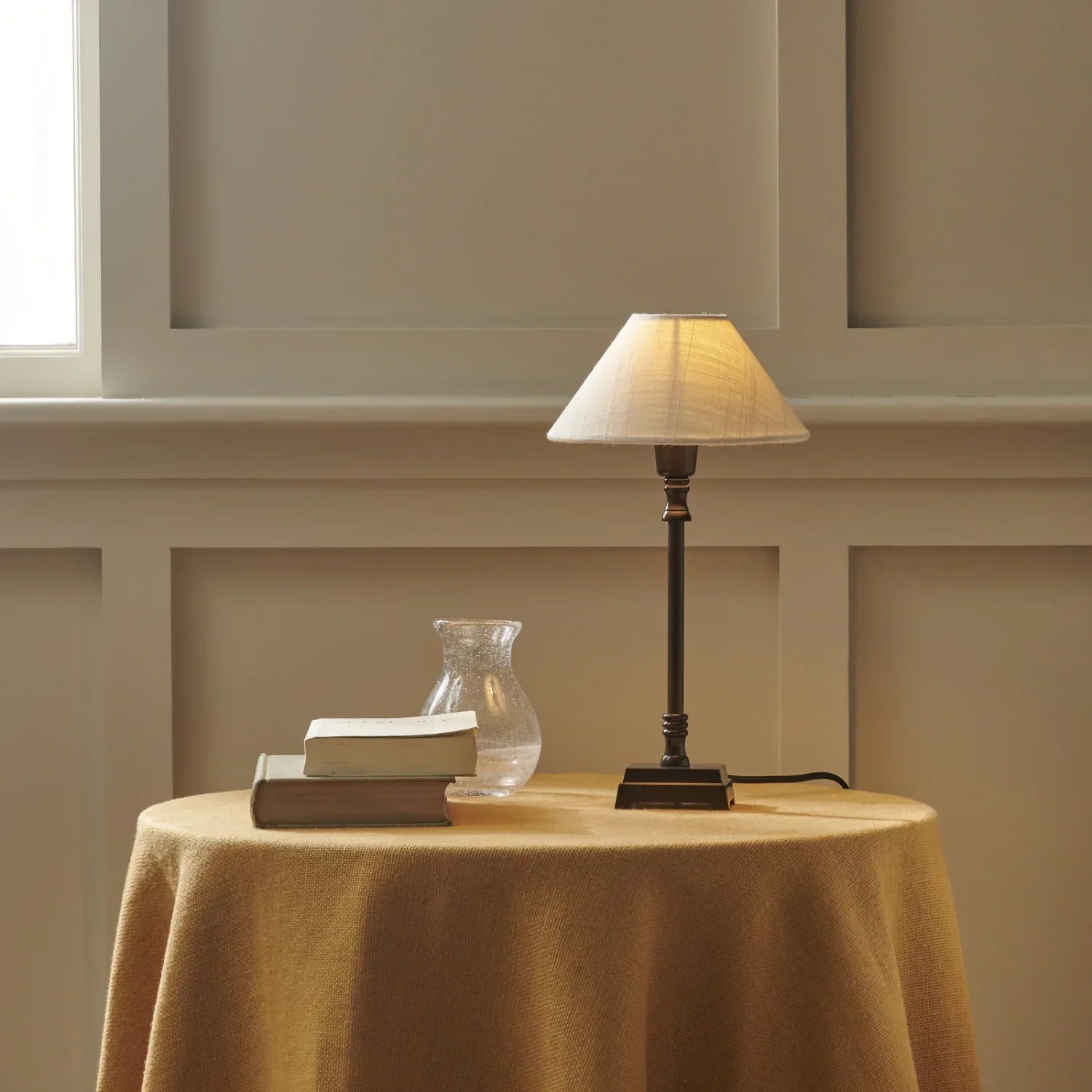 Neptune Accessories_Lighting_Table lamps Oliver 8" Warm White Hanover Small Bronze Table Lamp