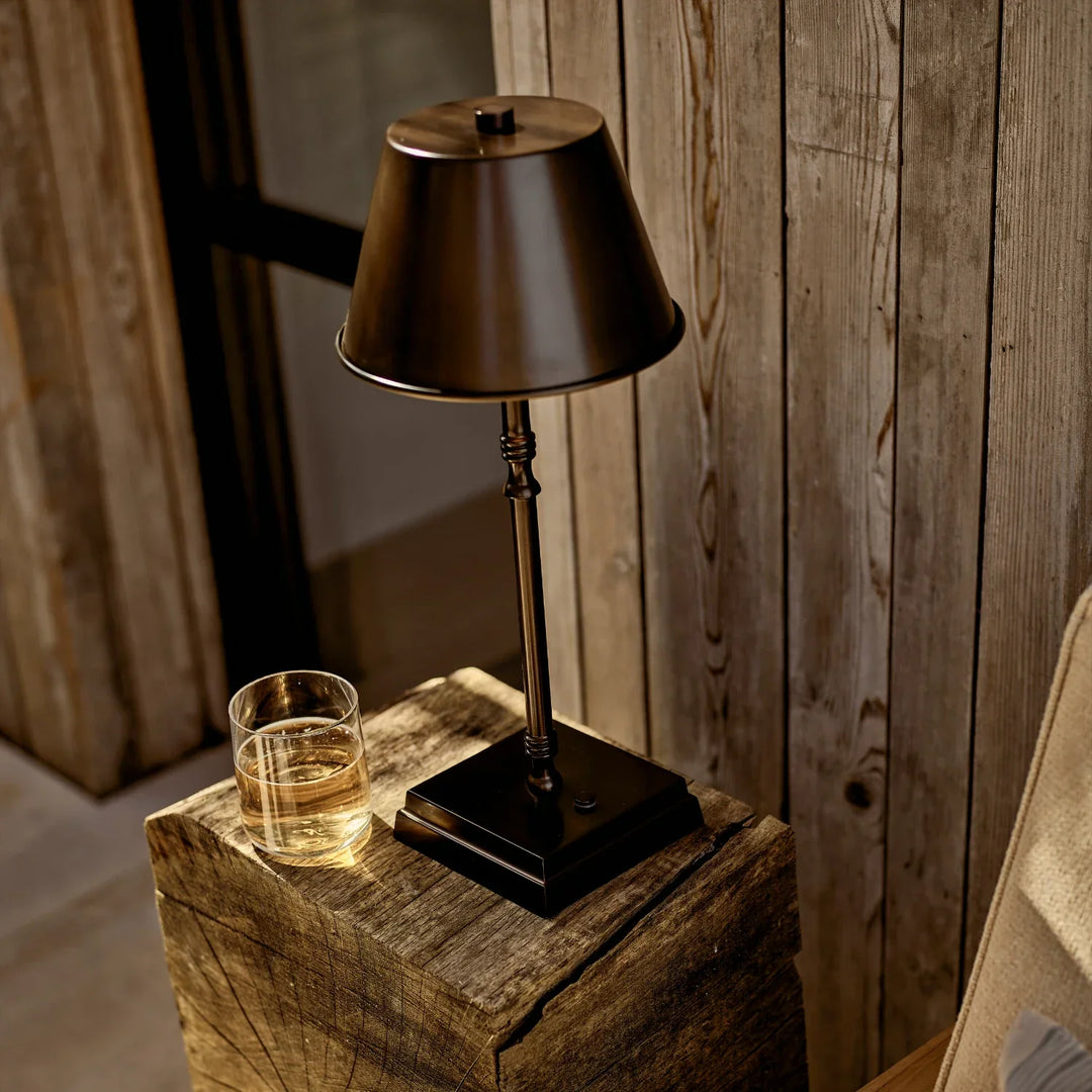 Hanover Small Bronze Cordless Rechargeable Lamp – Neptune