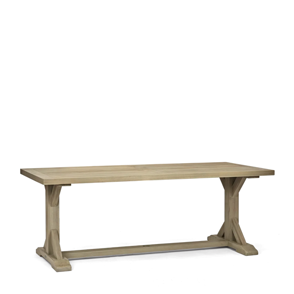 Neptune Seasonal_Garden_Outdoor dining and carver chairs default Harmondsworth 6 Seater Teak Garden Dining Table Set with Stanway Carver Chairs