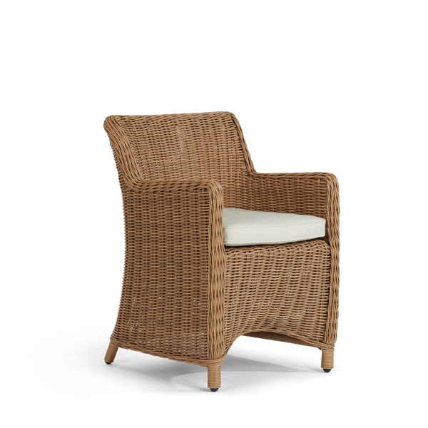 Neptune Seasonal_Garden_Outdoor dining and carver chairs default Harmondsworth 8 Seater Teak Garden Dining Table Set with Stanway Honey Carver Chairs