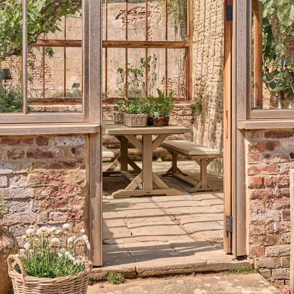 Neptune Outdoor dining sets default Harmondsworth 6 Seater Teak Garden Dining Table & Bench Set