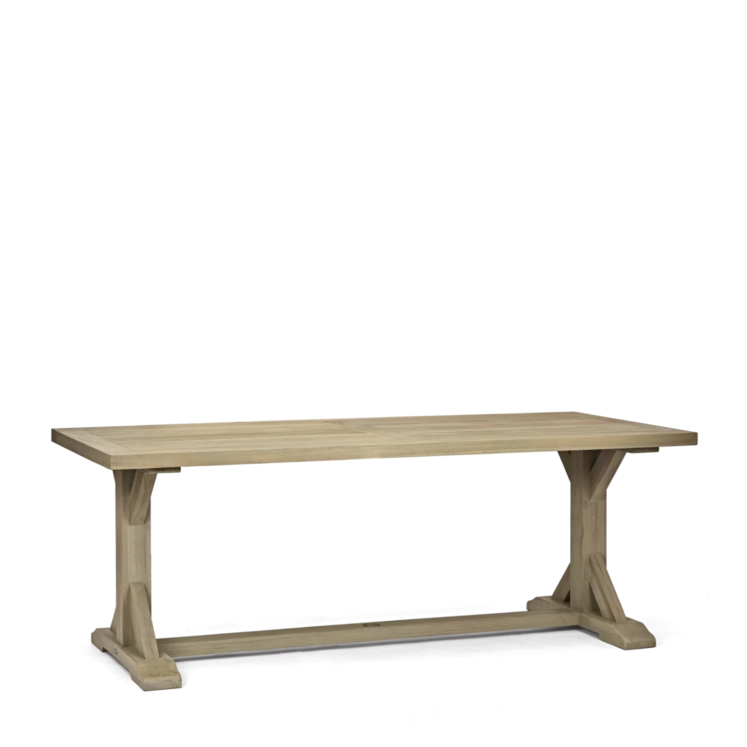 Neptune Seasonal_Garden_Outdoor dining and carver chairs default Harmondsworth 8 Seater Teak Garden Dining Table Set with Stanway Reed Carver Chairs