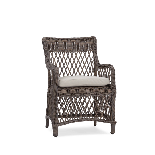Neptune Seasonal_Garden_Outdoor dining and carver chairs default Harrington Wicker Carver Garden Dining Chair