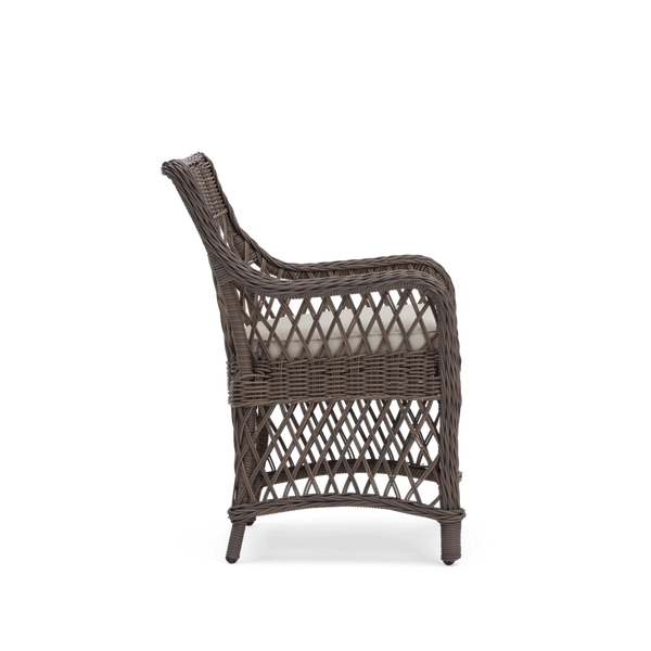 Neptune Seasonal_Garden_Outdoor dining and carver chairs default Harrington Wicker Carver Garden Dining Chair