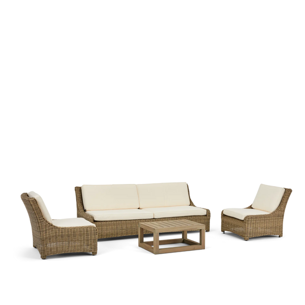 Neptune Outdoor garden sets default Hayburn 5 Seater Wicker Garden Sofa & Armchair Set with Coffee Table