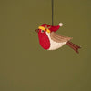 Neptune Seasonal_Christmas_Christmas tree decorations default Haydon Felt Robin Bauble Hanging Decoration