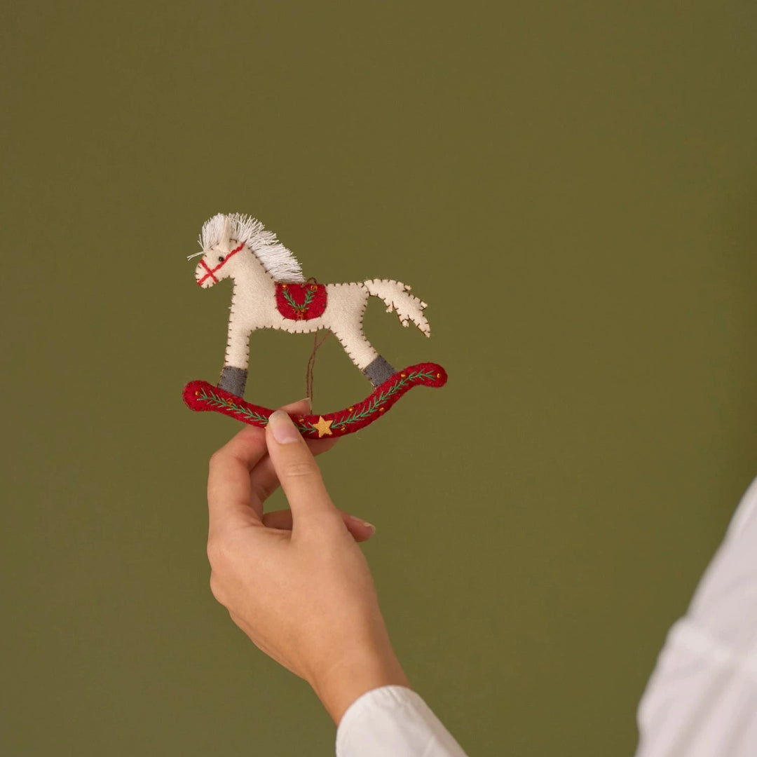 Haydon Rocking Horse Felt Hanging Decoration – Neptune