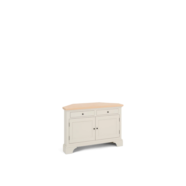 Henley 3ft 6 Oak Corner TV Cabinet, Painted