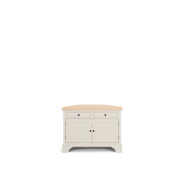 Henley 3ft 6 Oak Corner TV Cabinet, Painted