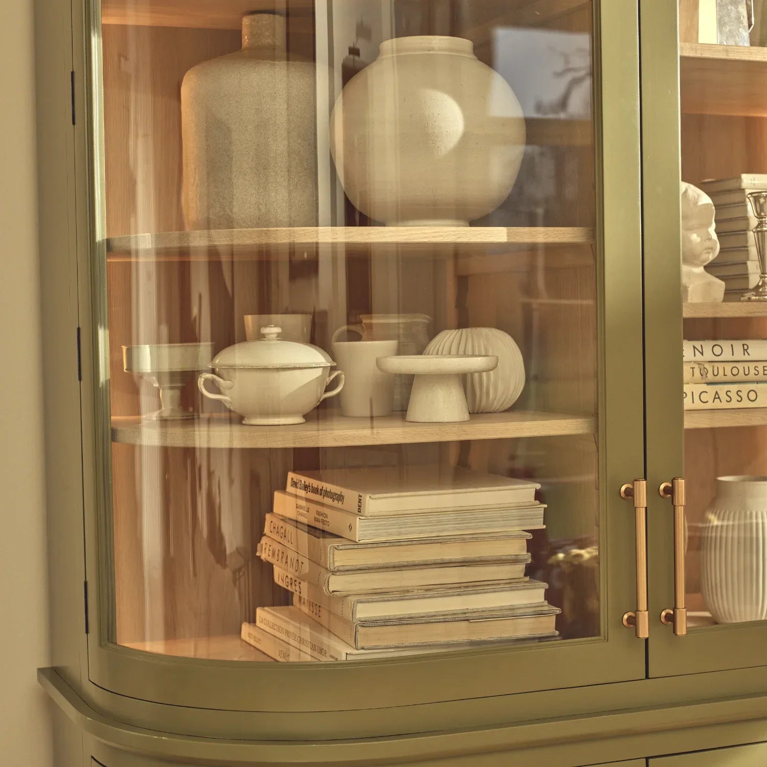 Neptune Furniture_Living & dining furniture_Living & dining storage default Henley Curved Glass Cabinet