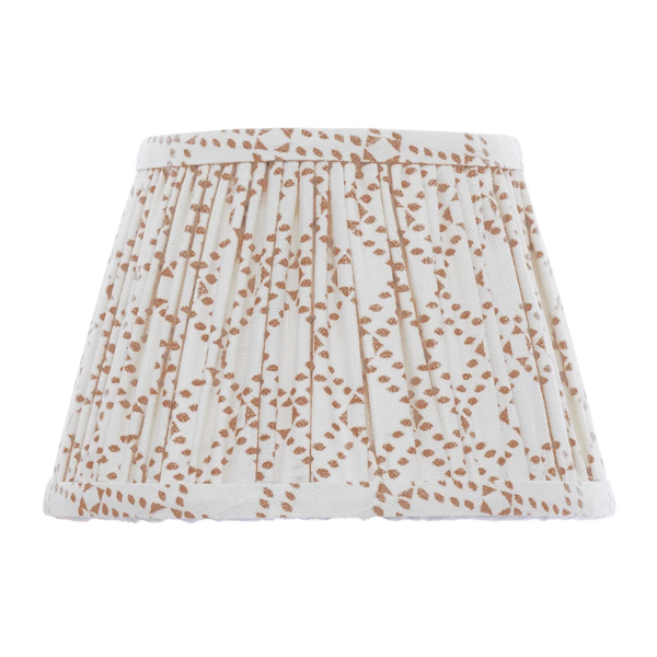 Neptune Accessories_Lighting_Lighting accessories default Henry Gathered 26'' Linen Empire Lampshade, Thea Burnt Sienna Print