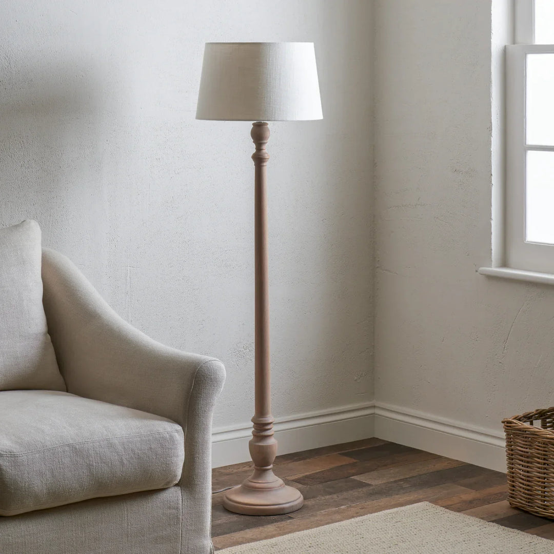 Highgate Oak Floor Lamp – Neptune