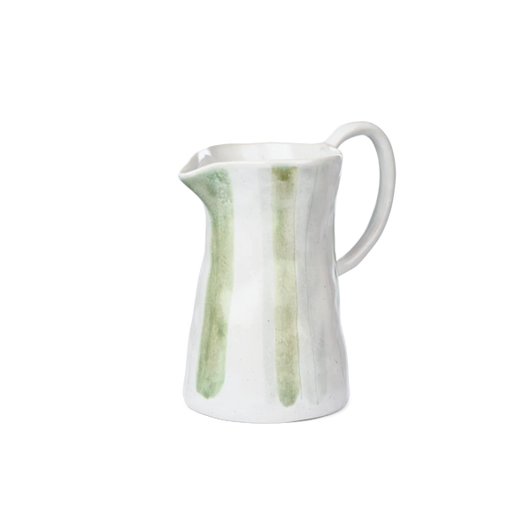 Neptune Accessories_Tabletop_Serveware default Hollywell Jug, Green Stripe