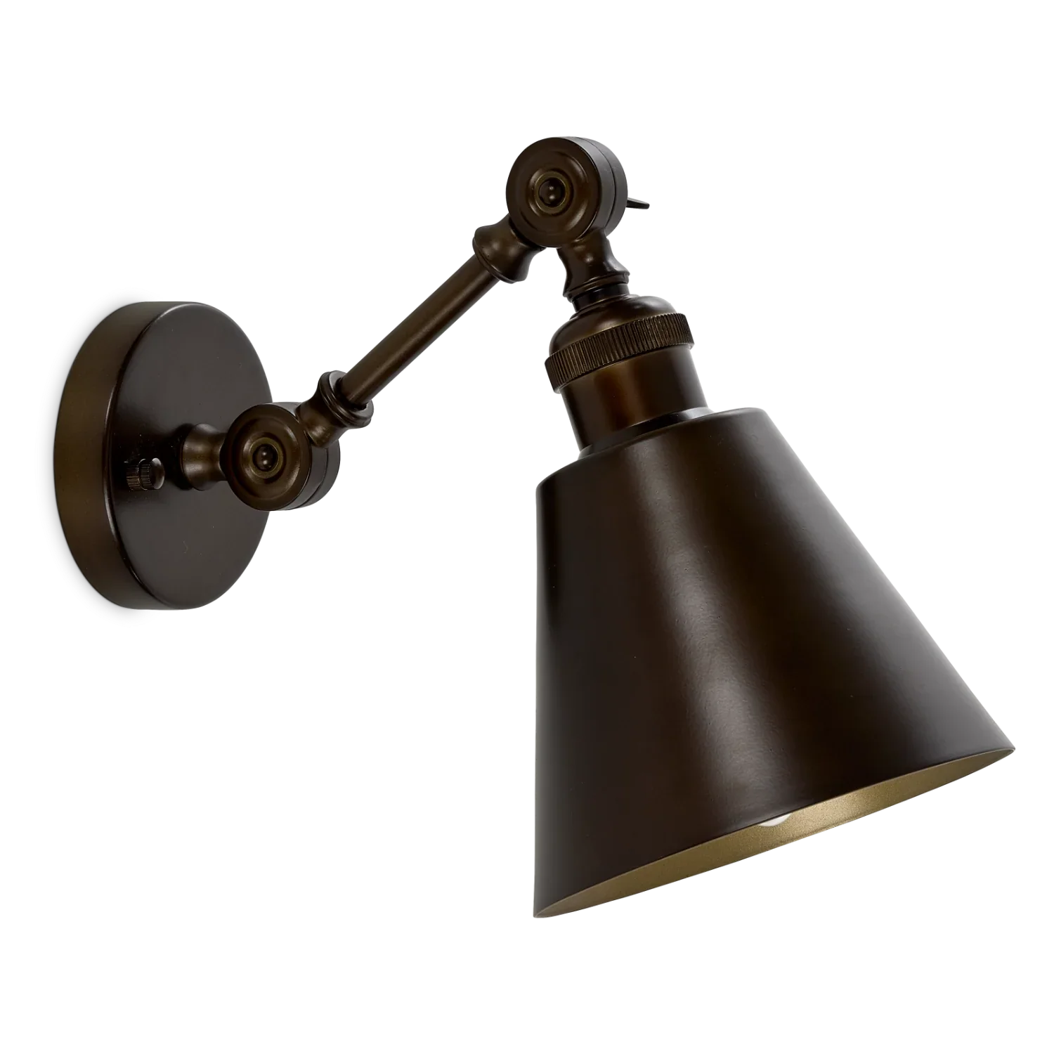 Neptune Accessories_Lighting_Wall lights default Keats Metal Shade Wall Light, Bronze